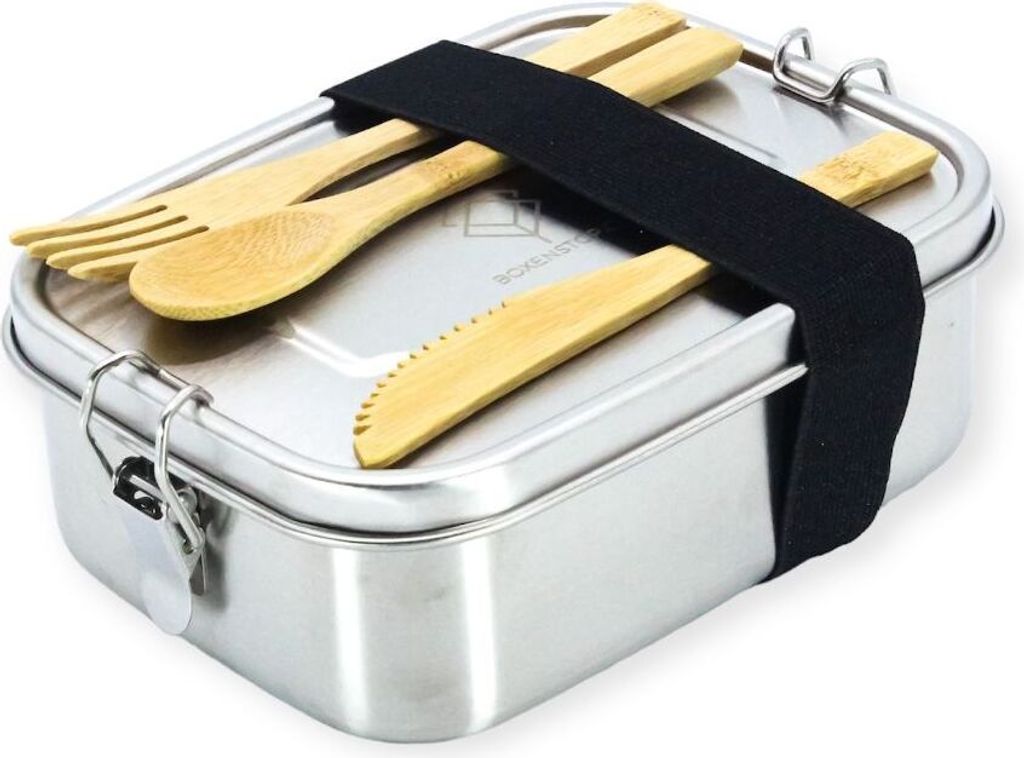 BOXENSTOP Edelstahl Brotdose Lebensmittelechte Lunchbox für Kinder und Erwachsene | Brotdose Kinder | Brotdose Erwachsene | Lunchbox 1.000 ml.
