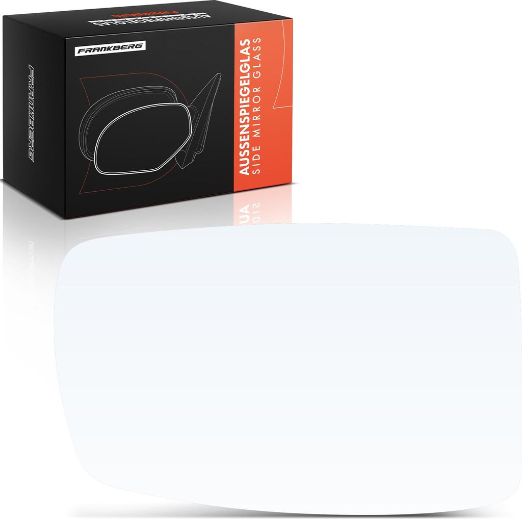 Frankberg 1x Spiegelglas Außenspiegel rechts für Fiat Panda Kasten/Schrgheck 169