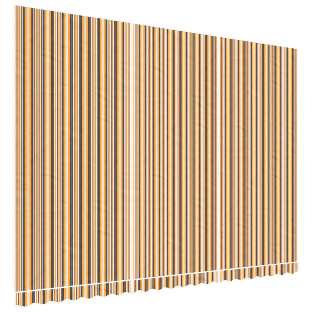 Telo da sole a strisce multicolori 5x3,5 m