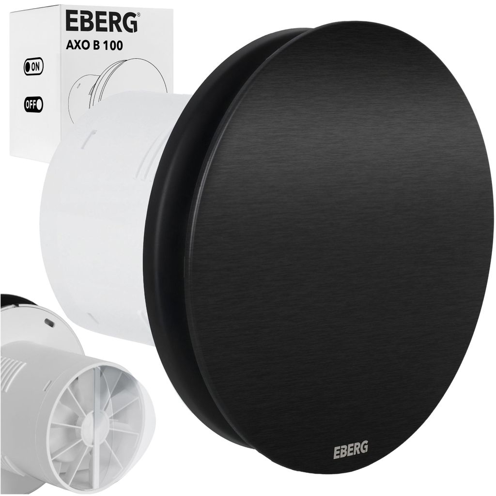 EBERG AXO 100 B Wentylator Łazienkowy 100 mm Klapa Zwrotna Zdjęcie produktu 