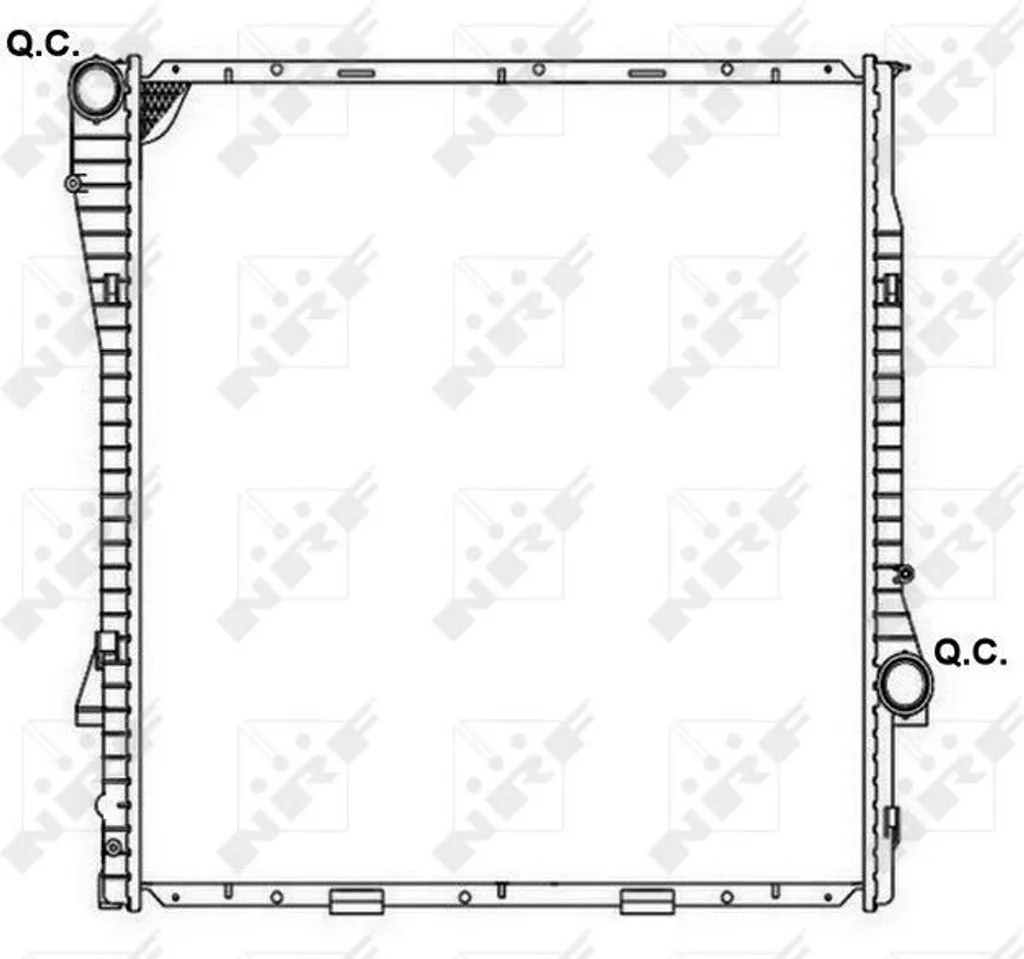 Radiateur moteur anti-surchauffe pour réparer le circuit du X5 E53