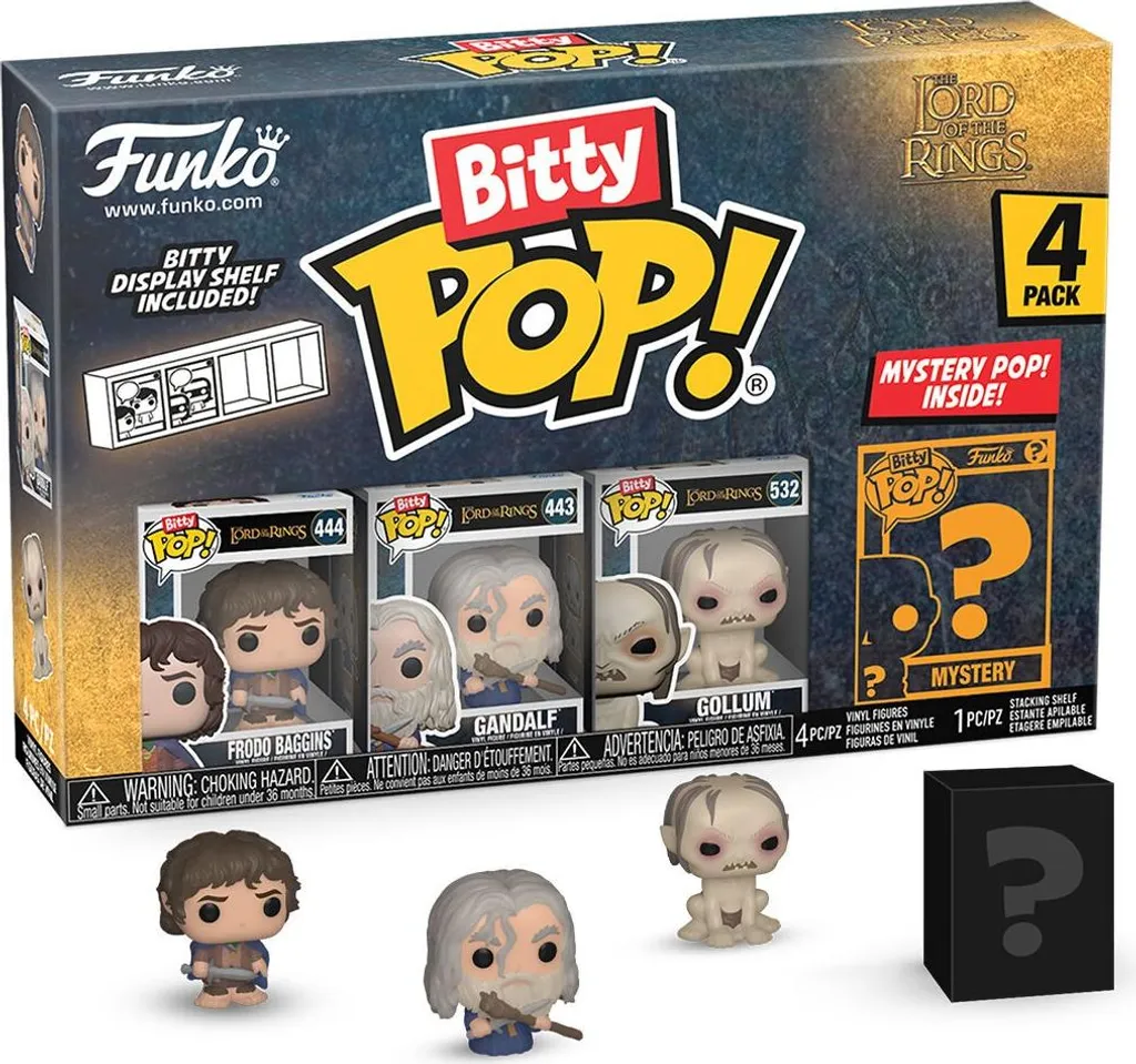 Figurines de Collection Bitty POP Lord of the Rings Frodo Pack 4 Pièces
