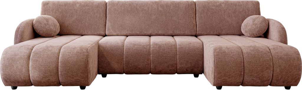 MIRJAN24 Ecksofa Zara U LC+2r+LC, Polsterecke, U-Form Sofa, Polstergarnitur, Eckcouch vom Hersteller (Farbe: Sereno 687)