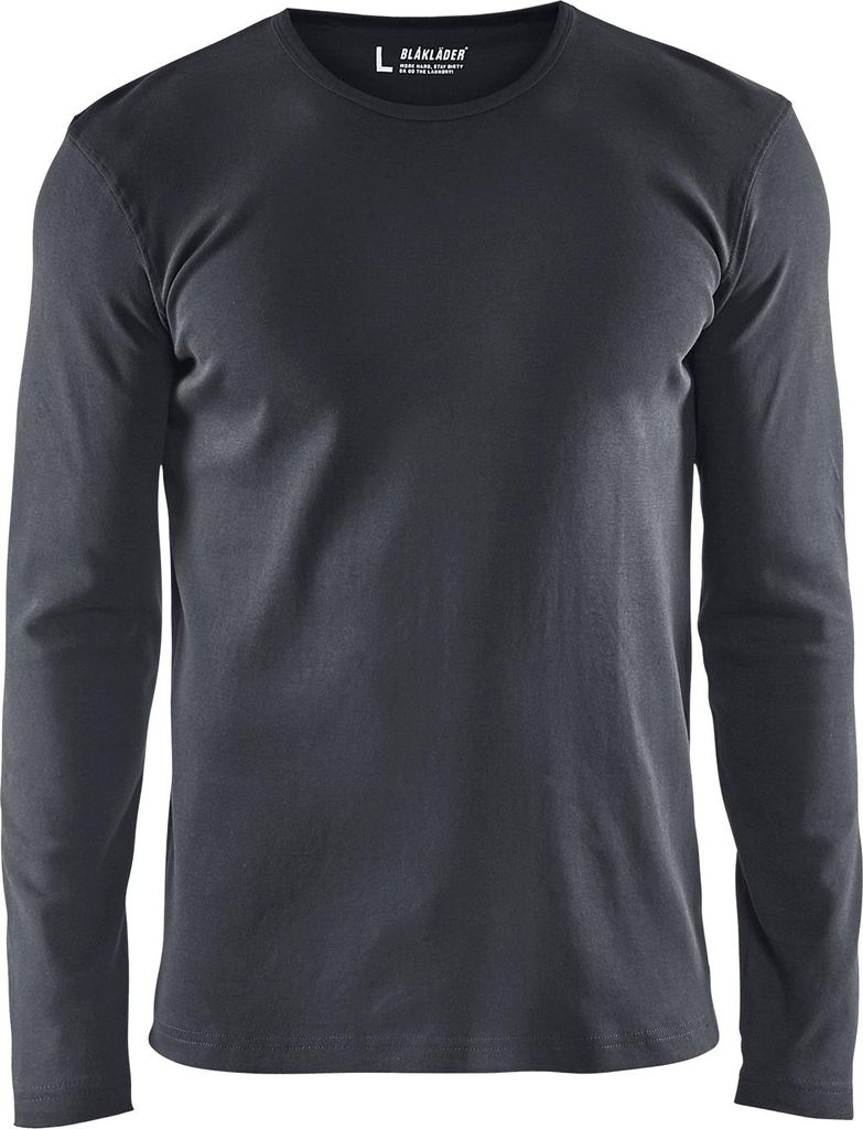 Blakläder Langarm T-Shirt 3314 1032 in div. Farben, Farbe:dunkelgrau, Größe:L