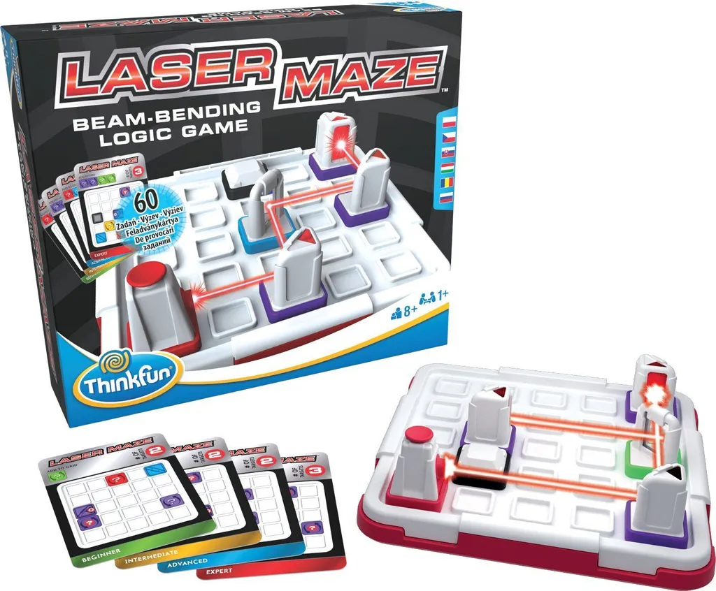 Laser Maze ThinkFun avec 60 Défis de Logique et Miroirs de Réfraction 3D