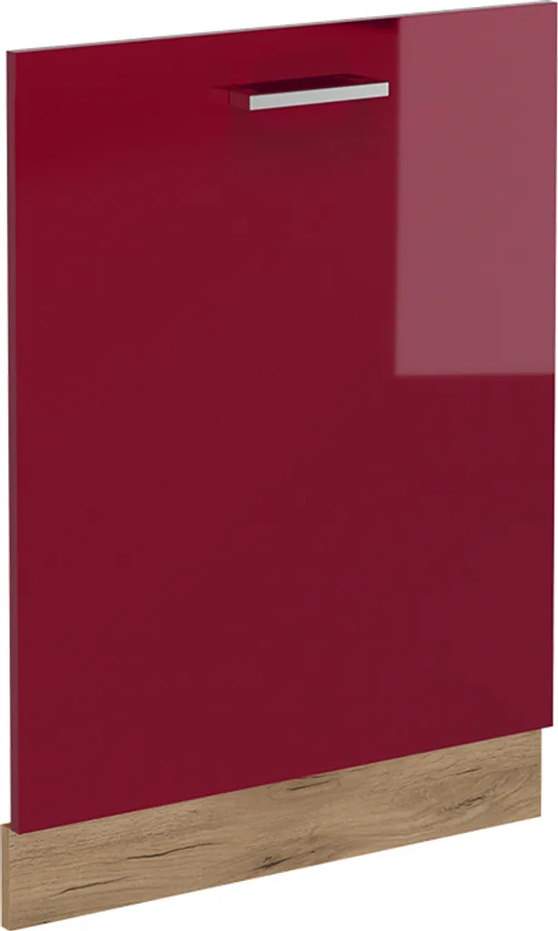 Pannello Vicco R-Line 60 cm Rosso e Quercia - Design Cucina Modulare