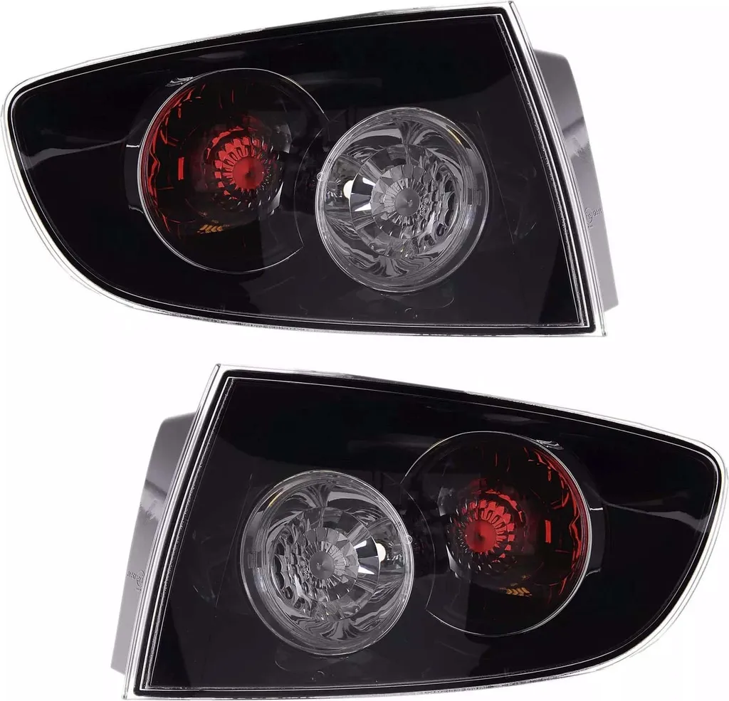 Offerta Coppia Fanali Posteriori Neri Mazda 3 BK 2003-2009