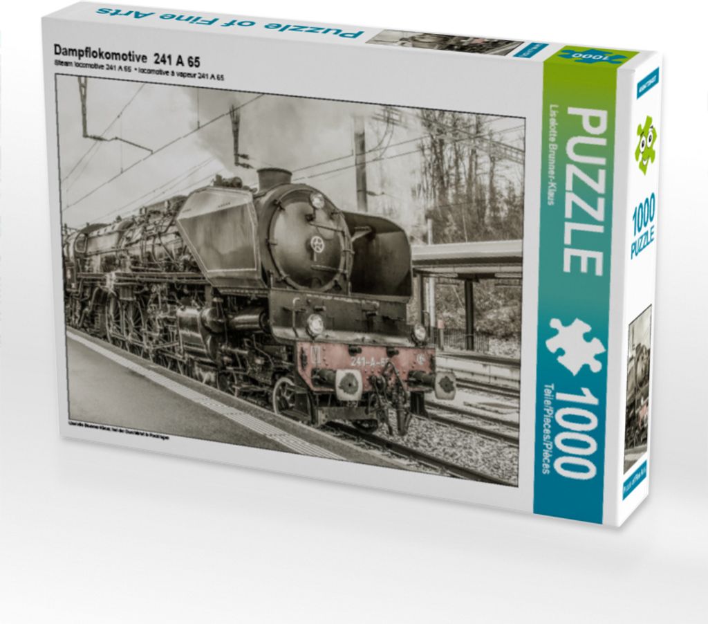 CALVENDO Puzzle Dampflokomotive 241 A 65 | 1000 Teile Lege-Größe 64x48cm Foto-Puzzle für glückliche Stunden