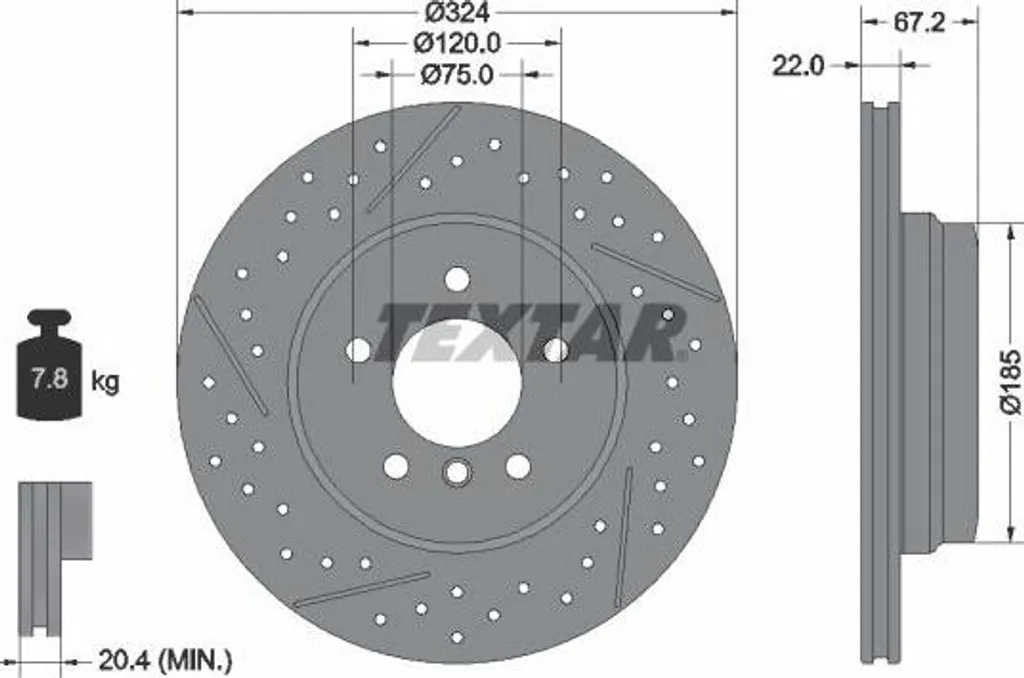 Disque de frein pour rénovation train arrière BMW E93 cabriolet