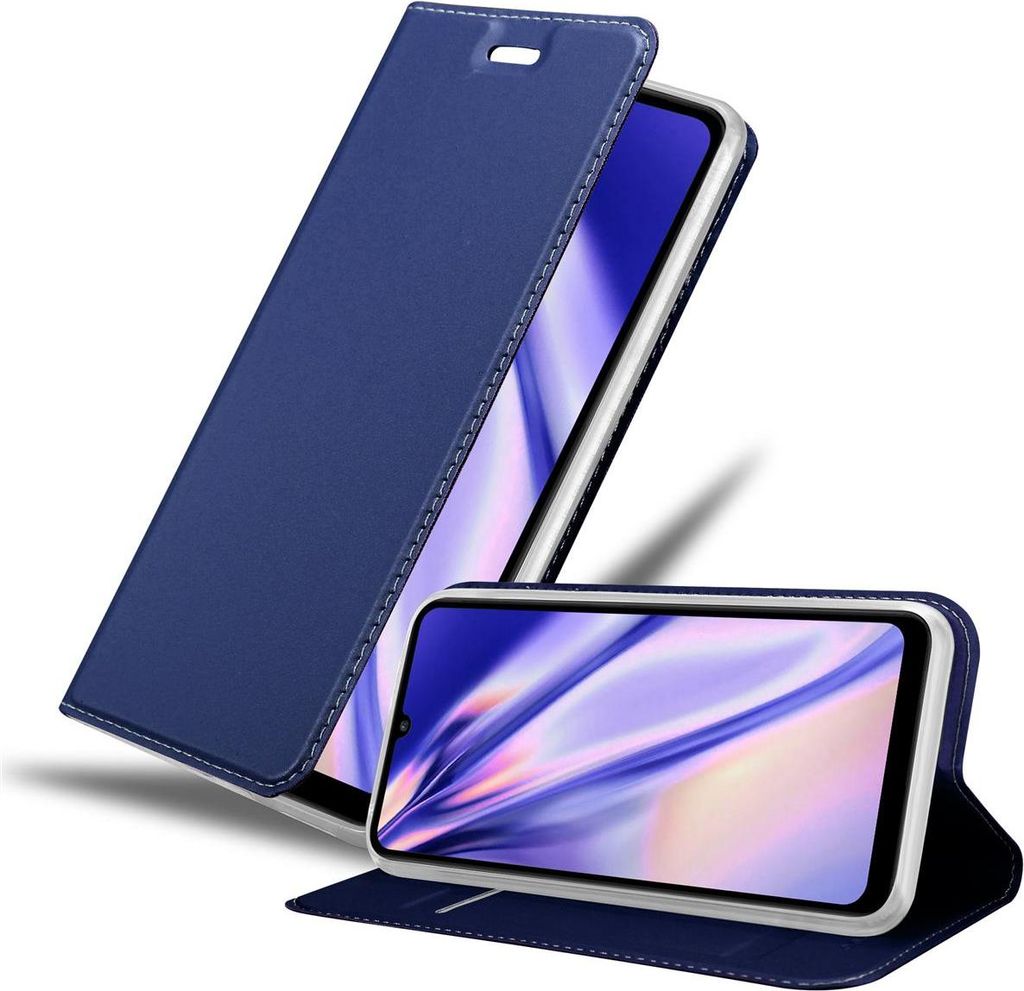 Cadorabo Handyhülle für Huawei Y6P Schutz Hülle in Blau Cover Etui Book Case Booklet