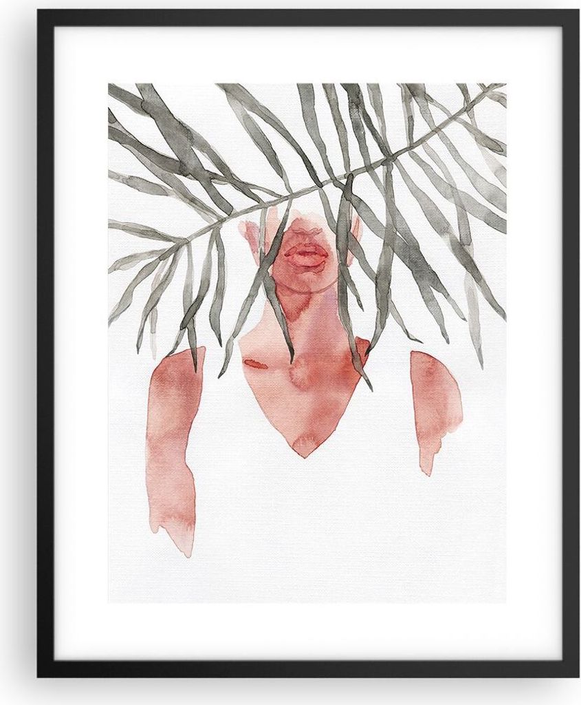 Gerahmtes Poster - Schwarzer Rahmen - Mann Körper Oberkörper - 40x50 cm - Wand Bild - Wanddeko - Wandbilder - Kunstposter - Wandposter - Bilderra...