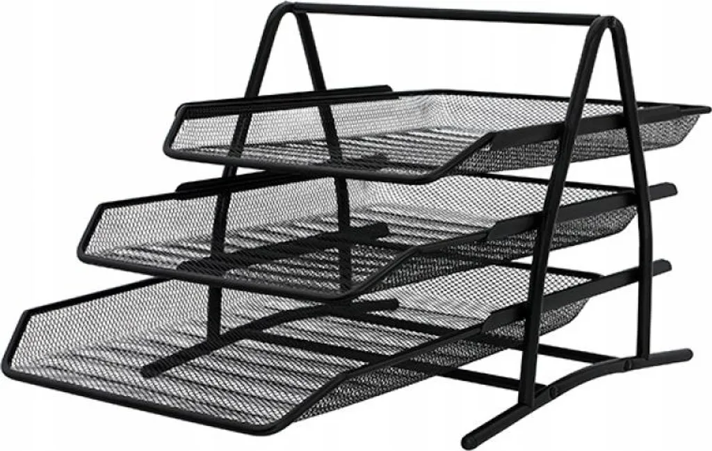 Organiseur de bureau Noir KF17296 pour archivage de documents A4 et FS