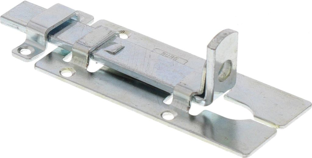 Burg-Wächter Türriegel SR 80 SB Länge 80mm Breite 34mm Öse 7mm wetterfest verzinkt - SR 80 SB