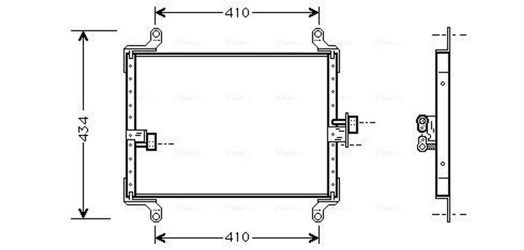 Kondensator, Klimaanlage AVA COOLING FT5206