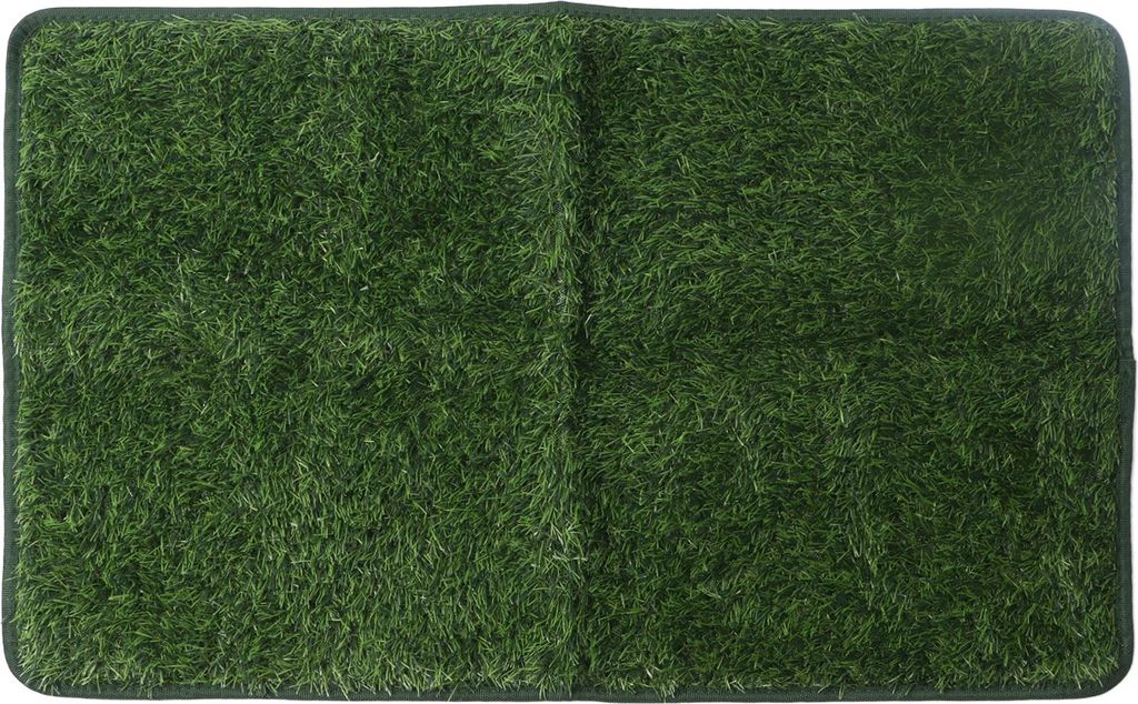 Hundetoilette, wasserdicht, wiederverwendbar, leicht zu reinigen, tragbare Streu mit Kunstrasen für drinnen und draußen