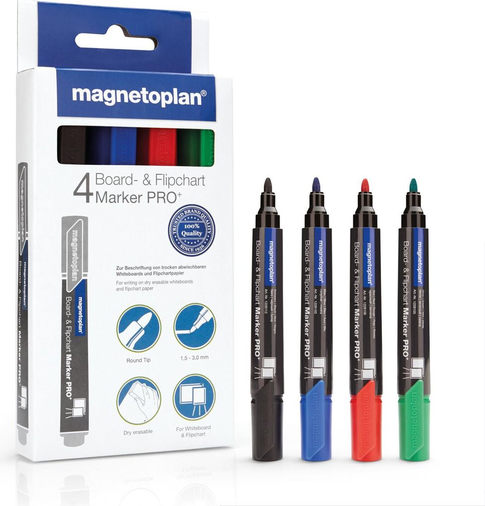 Magnetoplan Board- und Flipchartmarker PRO+ Kombimarker Produktbild 