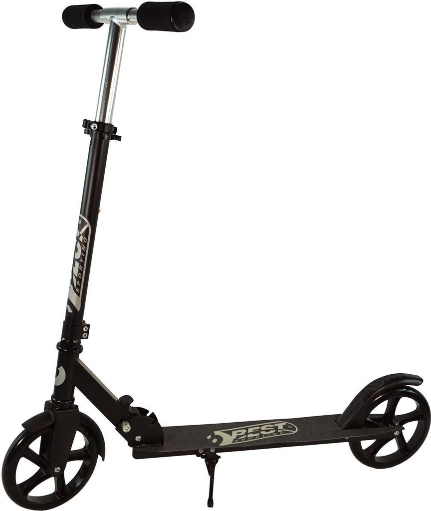 Best Sporting Scooter 200er Rolle klappbarer Kinderroller mit Ständer, schwarz