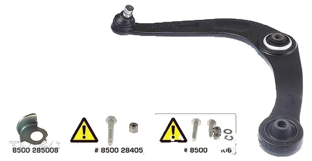 Lenker Radaufhängung Querlenker mit Gummilager TRISCAN für u.a. PEUGEOT 206