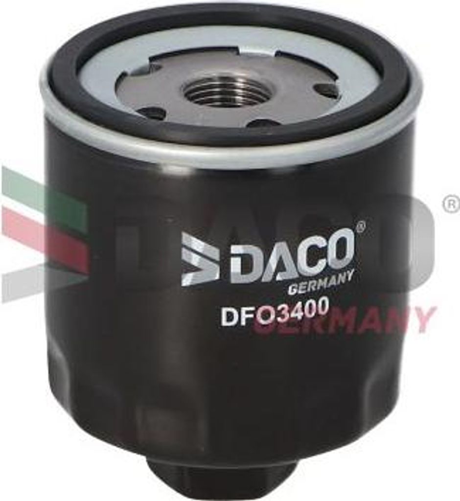 DACO Germany DFO3400 Ölfilter OE 030115561AA kompatibel mit A2, Altea, Altea XL, Arosa, Cordoba, Ibiza, Inca, Leon, Toledo, Fabia, Octavia, Roomst...