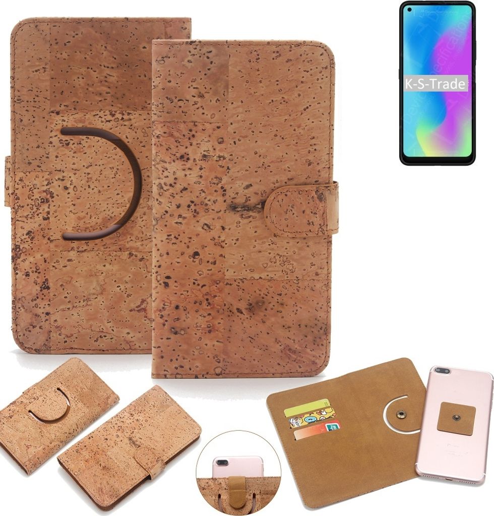 K-S-Trade Handy Hülle Schutz Hülle kompatibel mit HiSense E50 Handyhülle Schutzhülle Korkhülle Kork-Hülle 1x