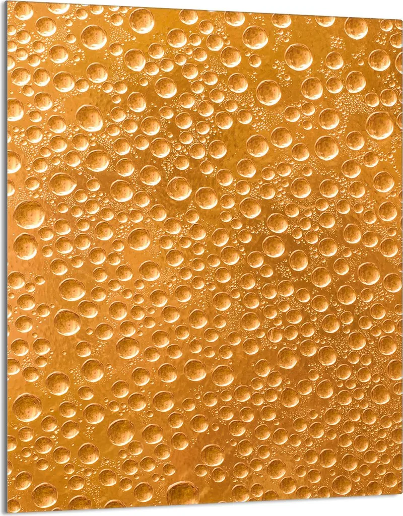 Piastra copriforno 40x52 Coperchio per piano cottura in ceramica Paraspruzzi Piatto in vetro Tagliere decorativo, gocce d'oro