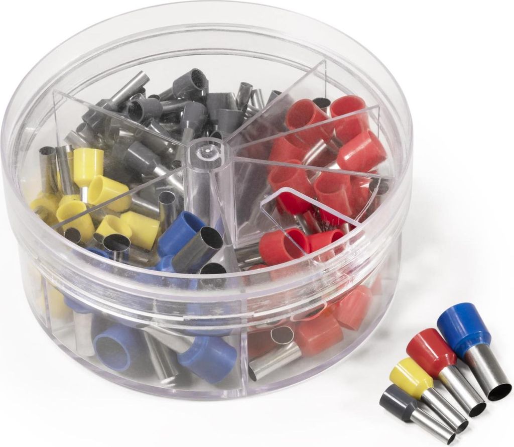 MCPOWER Aderendhülsen-Sortiment, isoliert, 4...16 mm², 100 Produktbild 