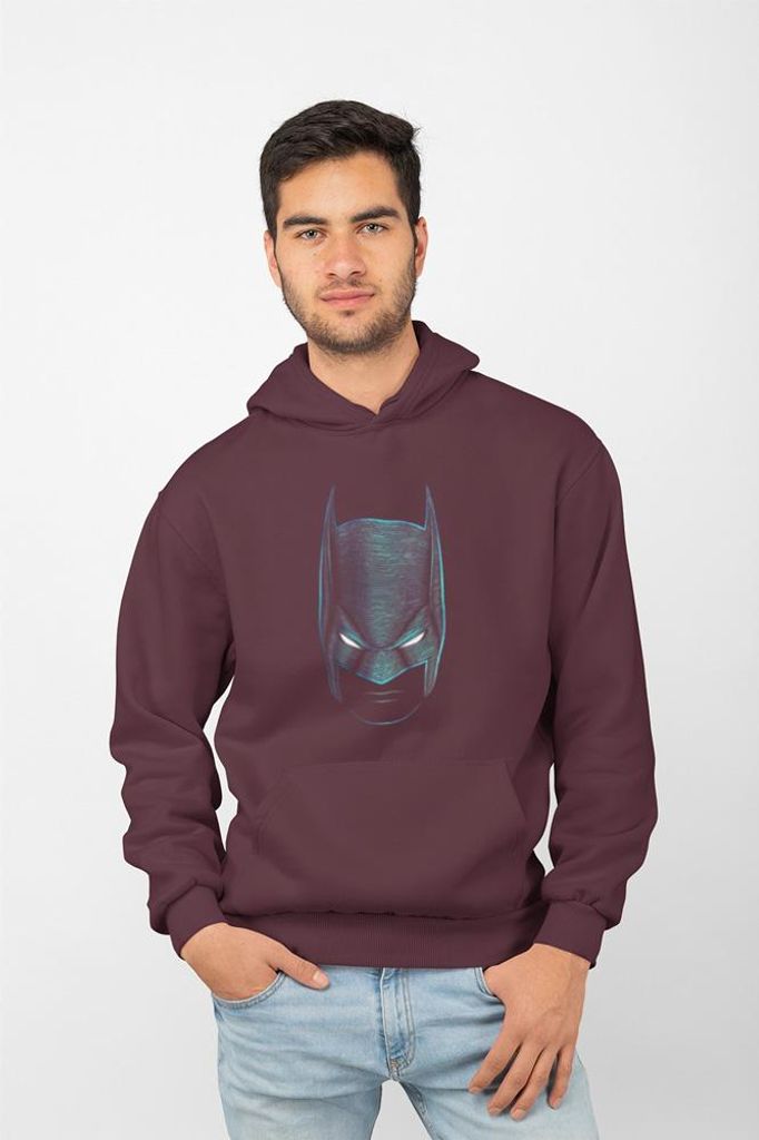 D&B Uni Hoodie MO00090 Batman Burgund-Größe 2XL