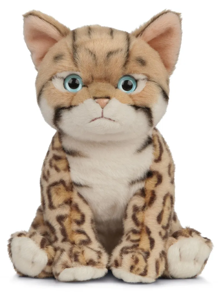Cadeau Enfant : Chat du Bengale en Peluche 16cm - Compagnon de Voyage
