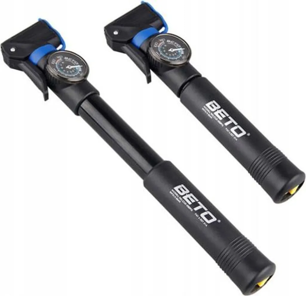 BETO CLD030PG Pompe à pied vélo AV/FV avec manomètre double valve