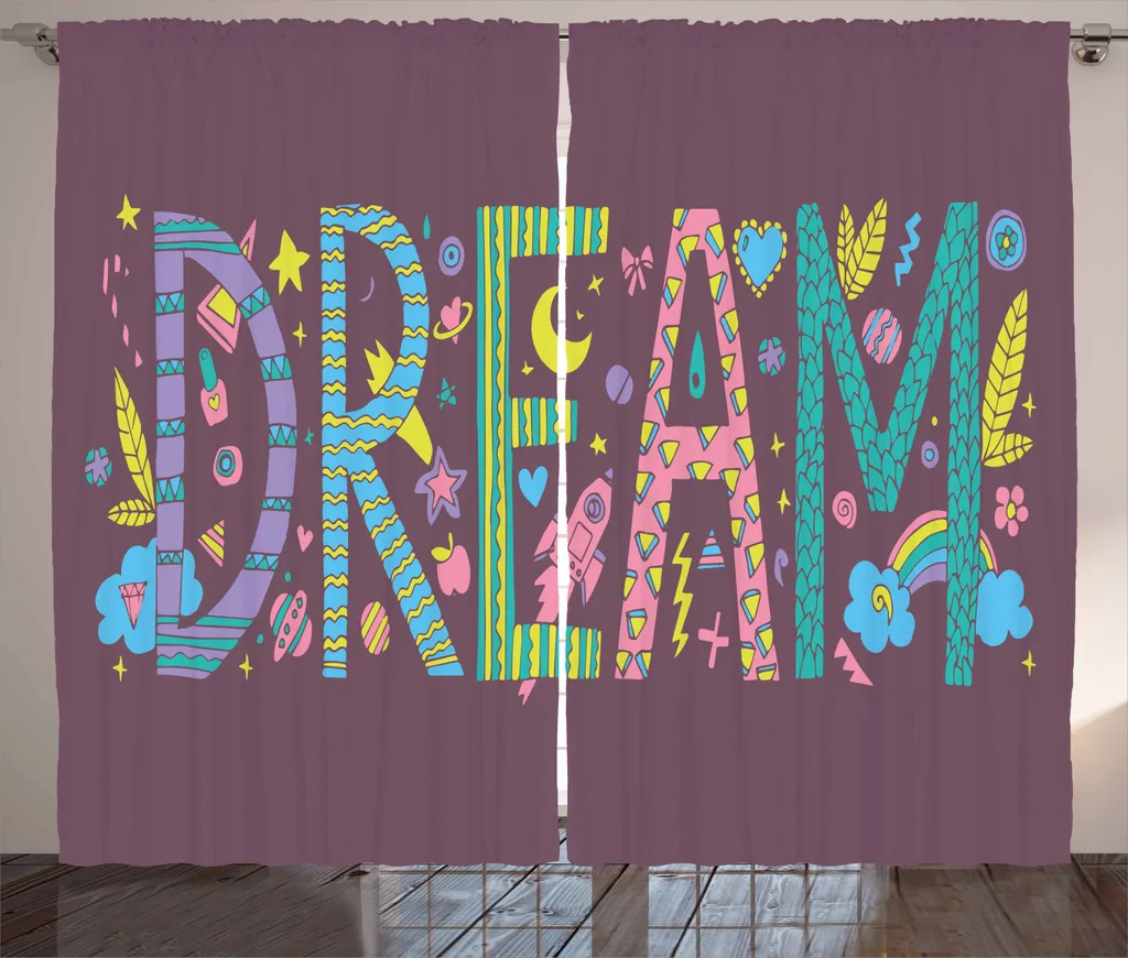Tende ABAKUHAUS Doodle Art Multicolore | Arredo Casa Creativo 280x245