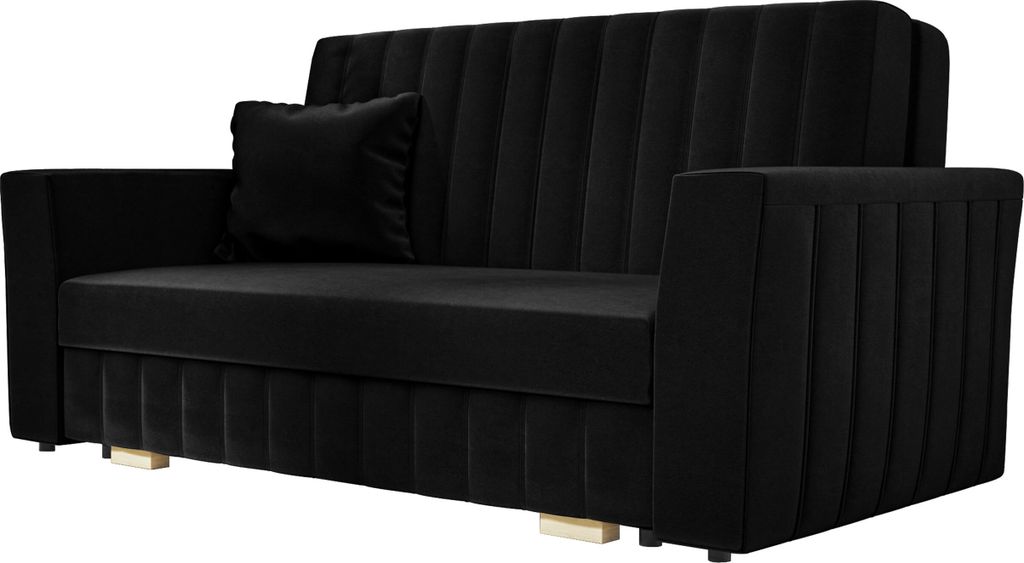 MIRJAN24 Schlafsofa Viva Glam III, Stilvoll Couch, Bettkasten und Schlaffunktion, Polstersofa vom Hersteller, Wohnzimmer (Farbe: Kronos 07)