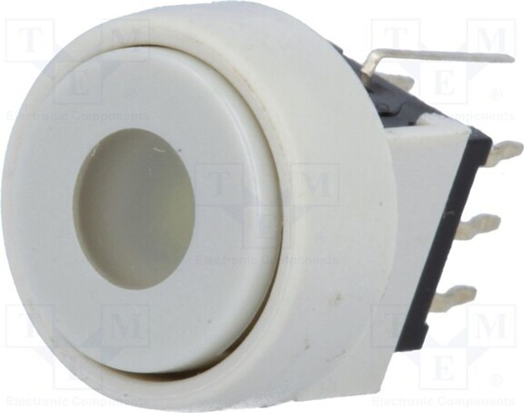 1x Schalter für Tastatur Pos: 2 weiss PB6136AL-5 Tac 0,1A/30VDC LED weiss