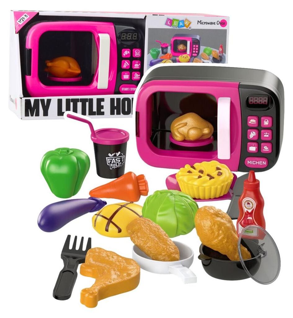 LEAN Toys 28142 Microondas para niños My Little Home, color Imagen del producto 