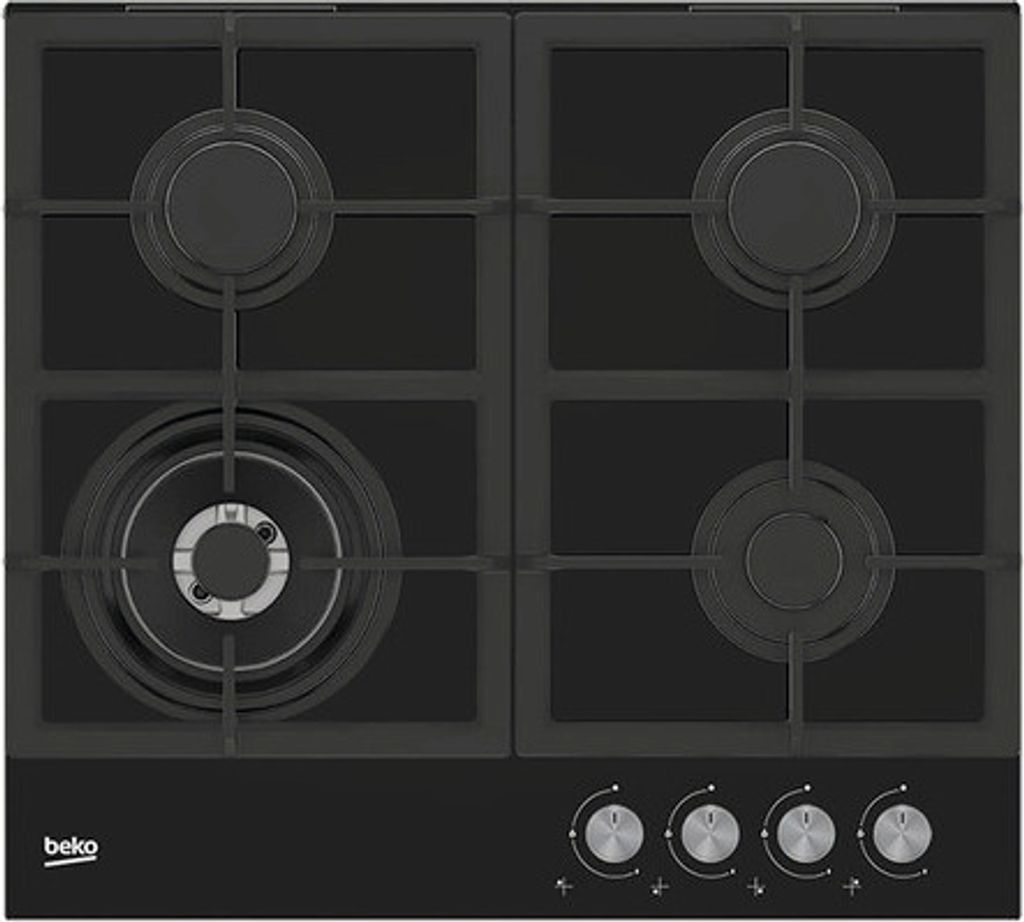 Beko HILW 64225 SW, Weiß, Integriert, 60 cm, Gaskochfeld, Keramik, 4 Zone(n)