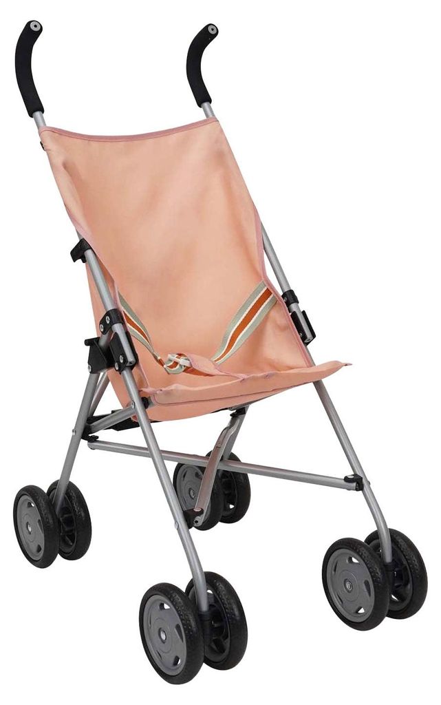 Puppenwagen faltbar rosa Spielzeug Buggy für Puppen bis 53 cm