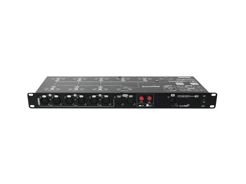 Distributeur DMX RDM Eurolite Split 8X répartiteur rackable 19