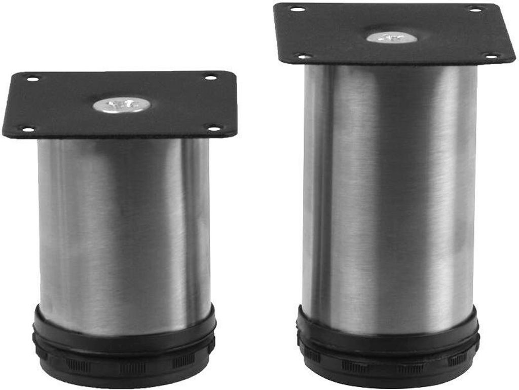 ECHT Edelstahl Möbelfuß 80mm 100mm Möbelfüße Sockelfuß Sockelfüße Möbel Fuß Füße 80mm