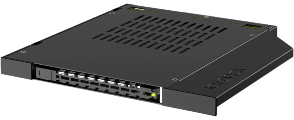 Tiroir de Stockage IcyDock OCuLink : 1x U2/U3 PCIe 4.0 NVMe MB411V4PO-2B