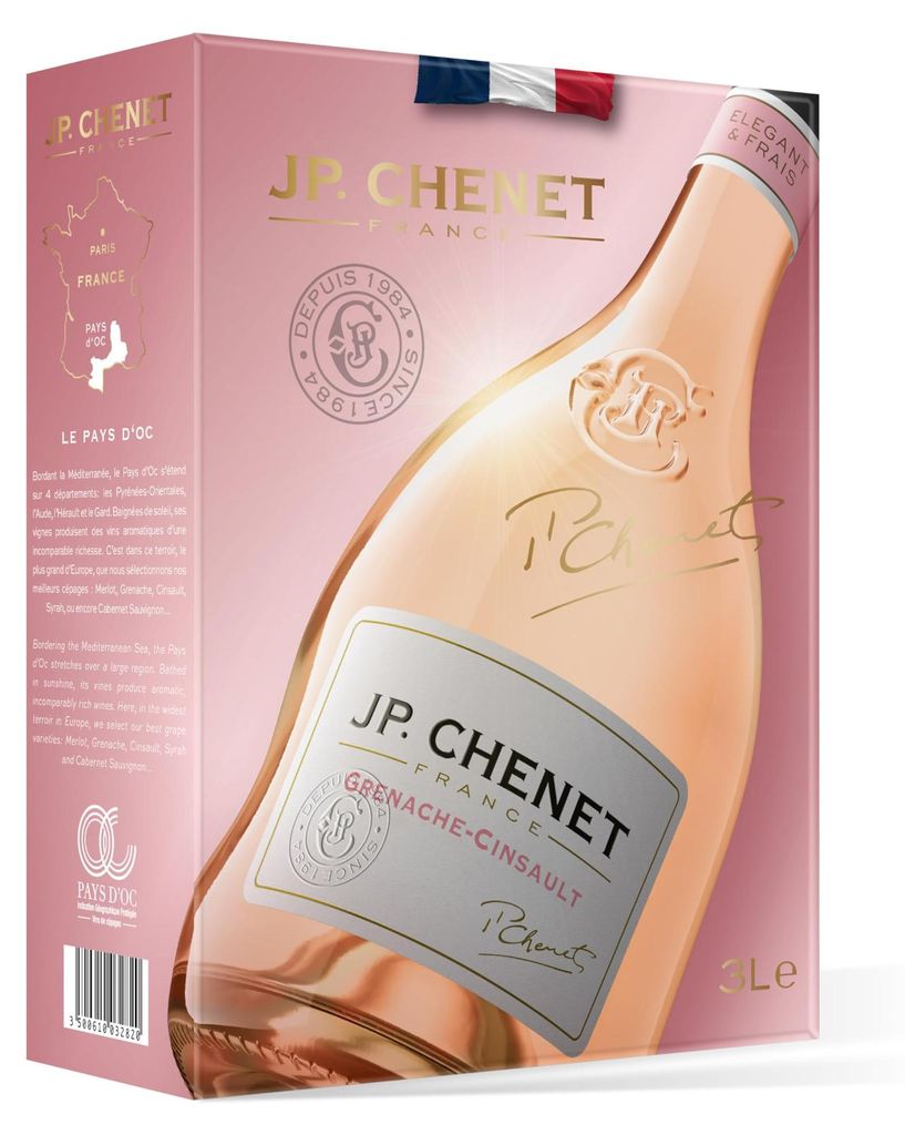 JP Chenet Original Grenache Cinsault Roséwein, 3 l Bag in Produktbild 