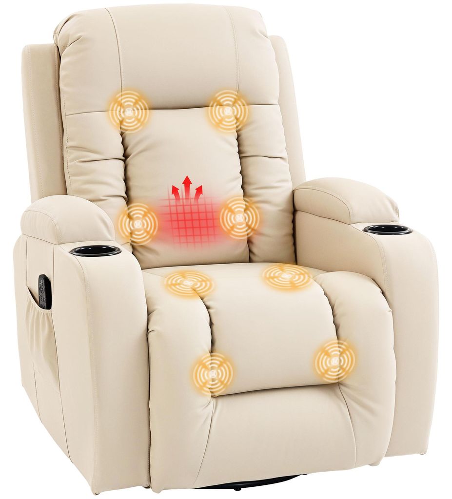 HOMCOMRelaxsessel verstellbar Massagesessel mit Produktbild 
