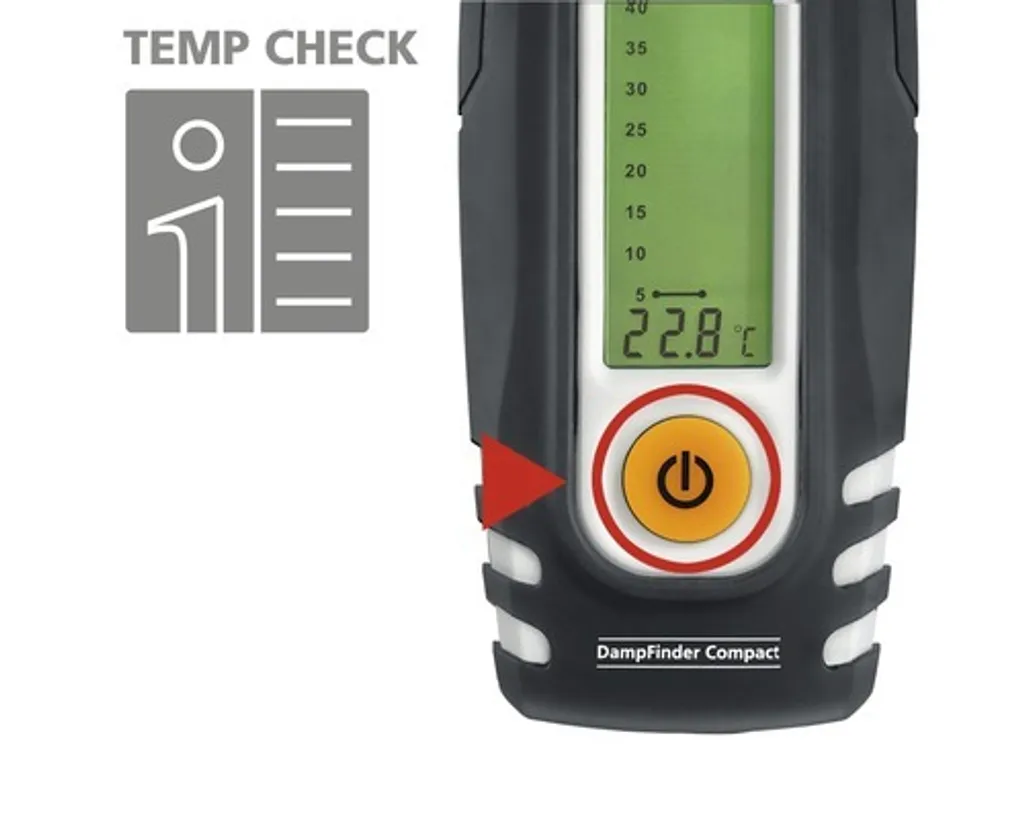 Testeur d'humidité Laserliner DampFinder Compact avec écran LCD clair - 13