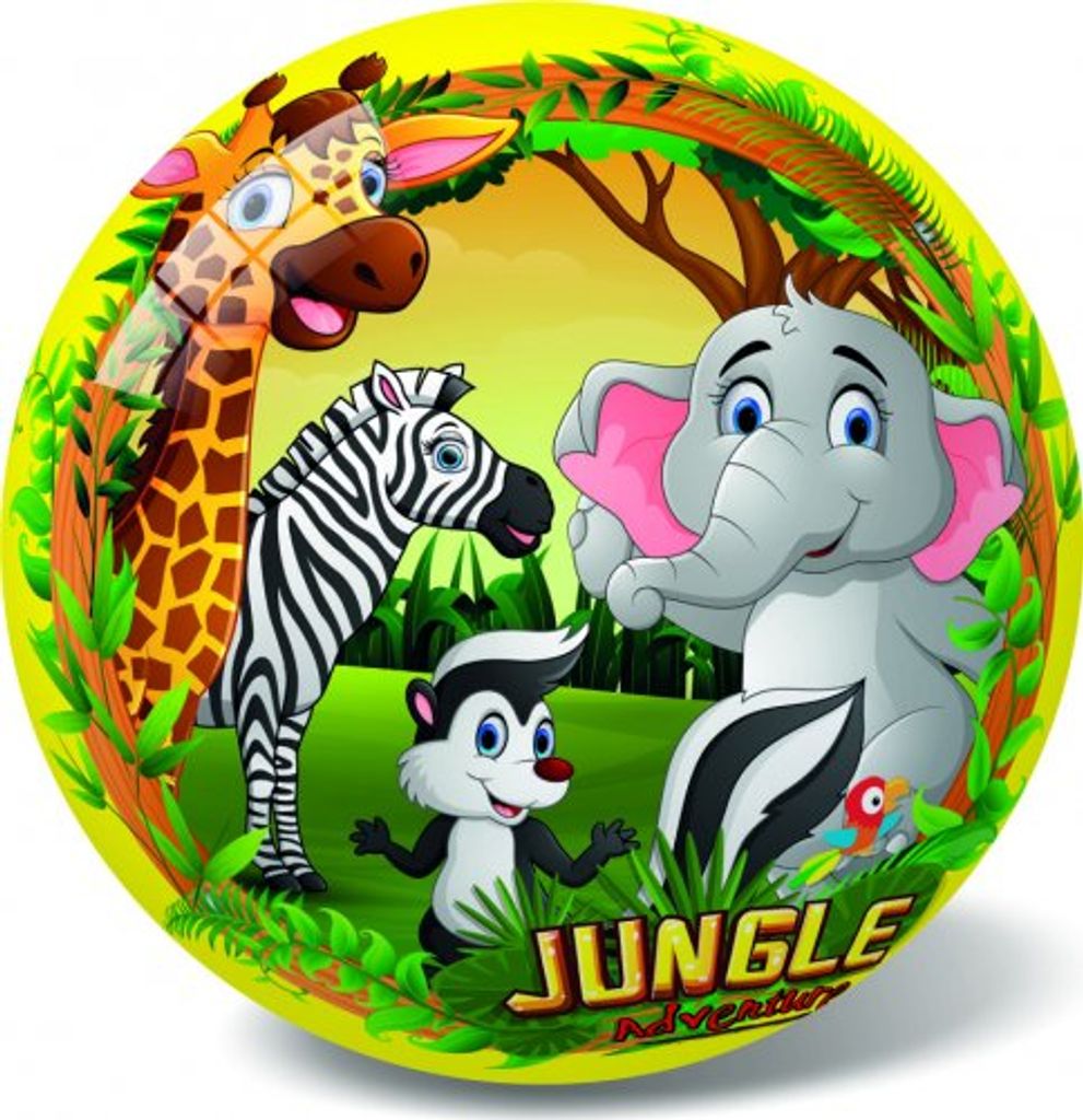 Ball mit Dschungeltieren 14 cm