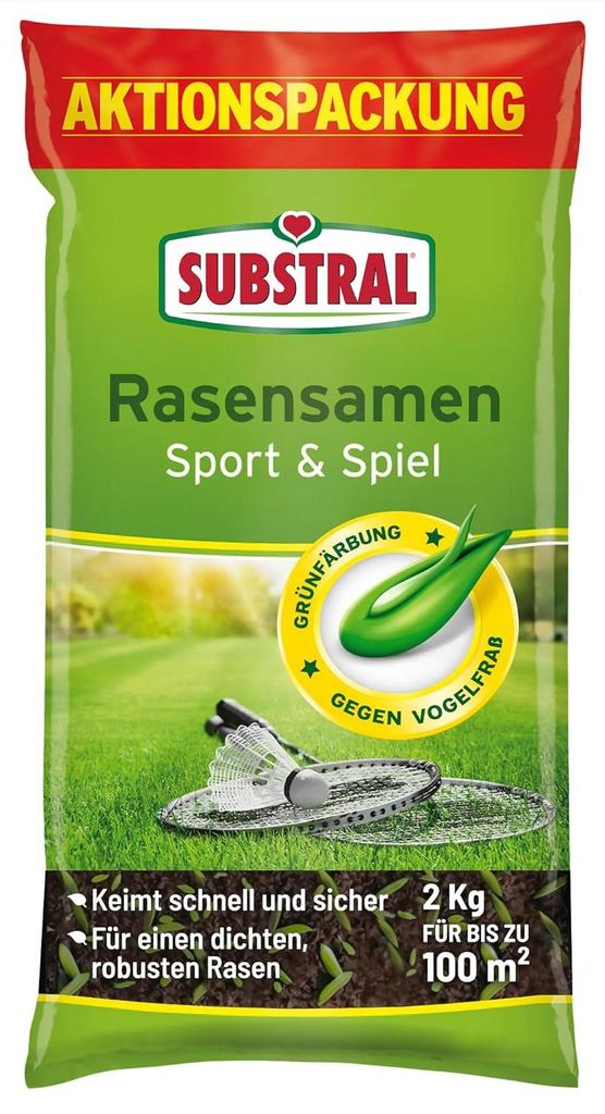Substral Rasensamen Sport und Spiel, 2kg für 100m² - Produktbild 