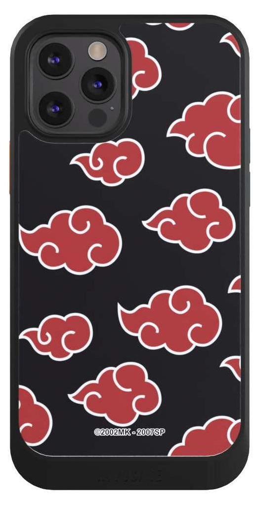 NIVOCASE Hülle für Apple iPhone 12 Pro Handyhülle NIVOcore Case Schwarz Naruto Shippuden Offizielles Lizenzprodukt Akatsuki
