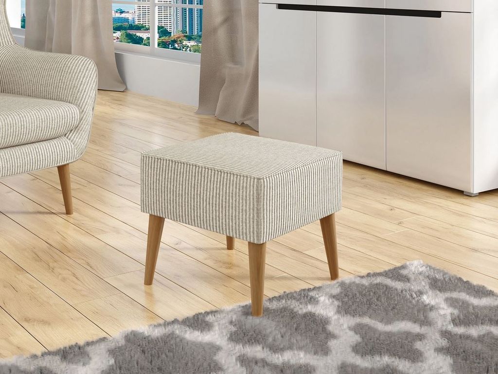 Taburetka LEVI - špinavá bílá Obrázek produktu 