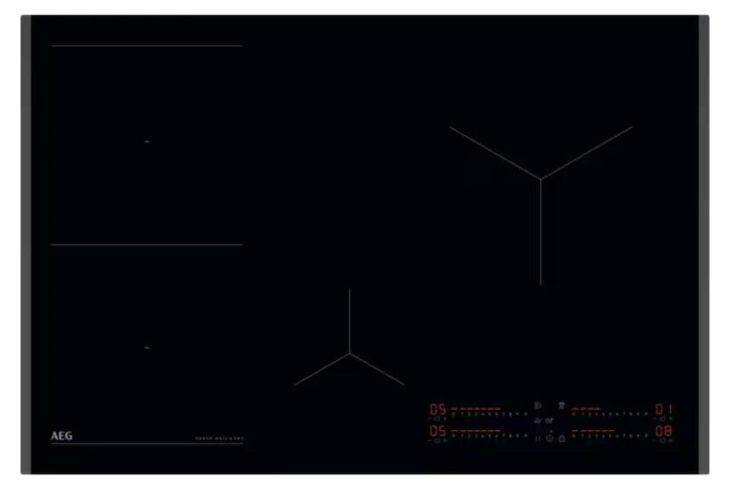 AEG TI84IB30FB, Schwarz, Integriert, 80 cm, Zonen-Induktionskochfeld, 4 Zone(n), 4 Zone(n)