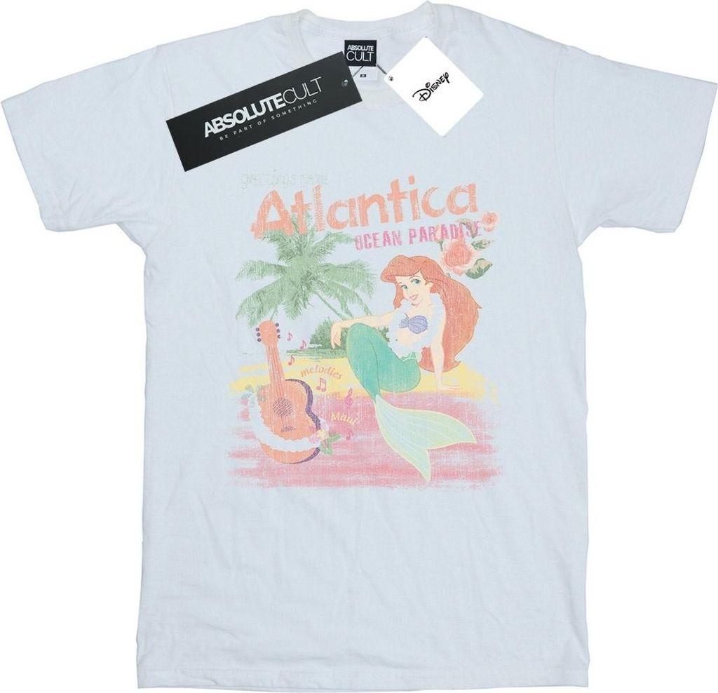 Disney - "The Little Mermaid Greetings From Atlantica" T-Shirt für Herren BI44293 (M) (Weiß)