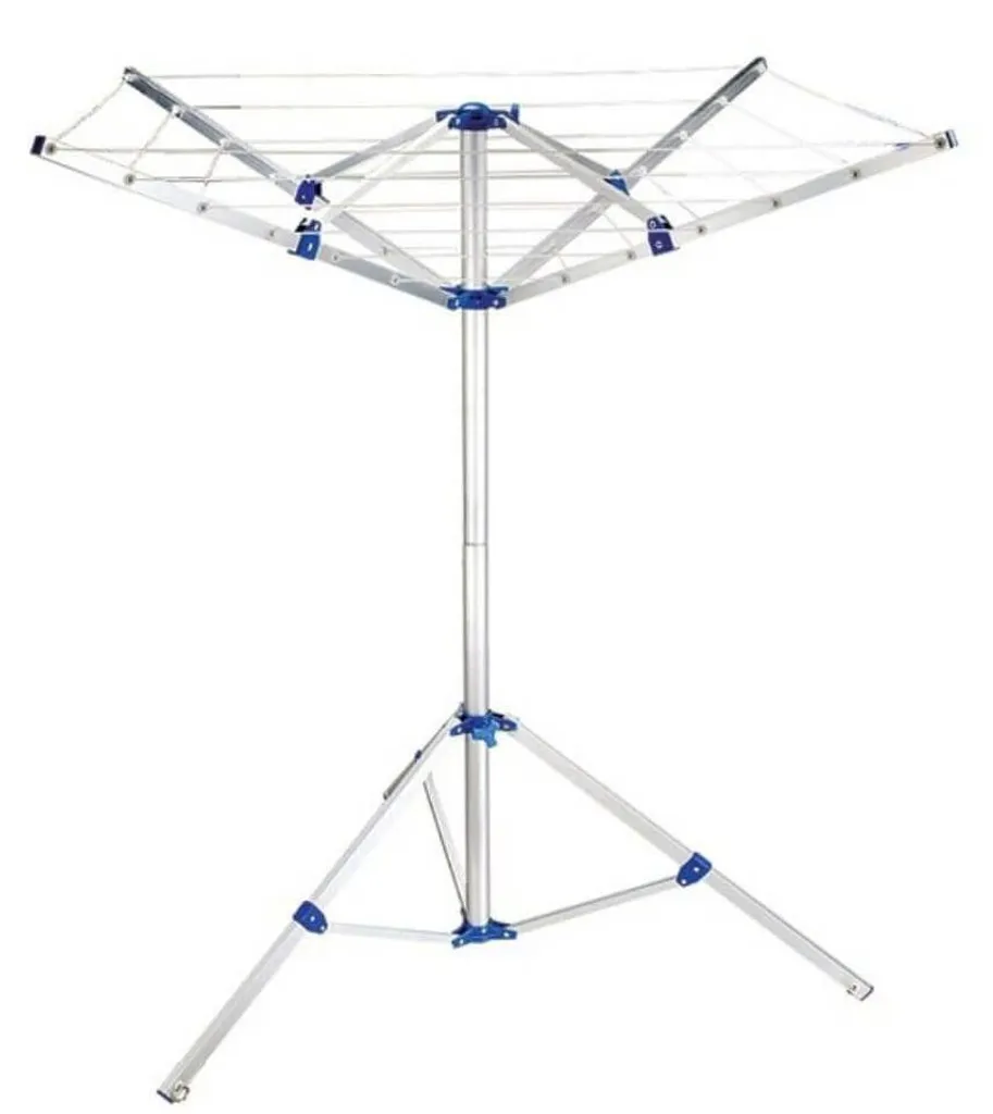 Étendoir de camping portable aluminium 4 bras avec sac de transport inclus