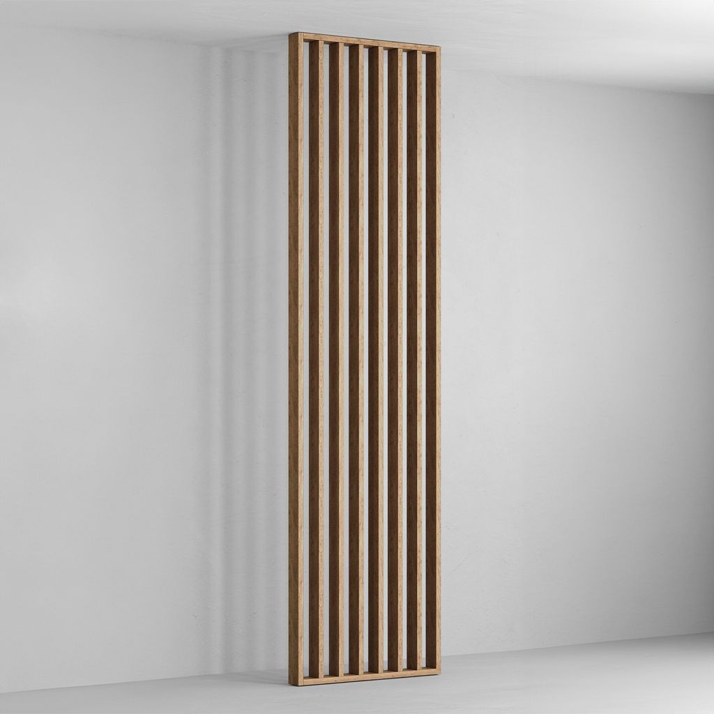 HEXIM Raumteiler Lamellenwand 275x58cm MDF Raumtrenner Produktbild 1