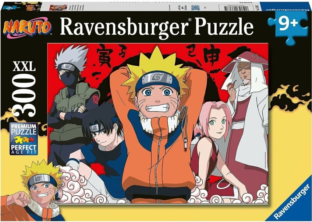 Ravensburger Kinderpuzzle 13363 - Narutos Abenteuer - 300 Teile XXL Naruto Puzzle für Kinder ab 9 Jahren